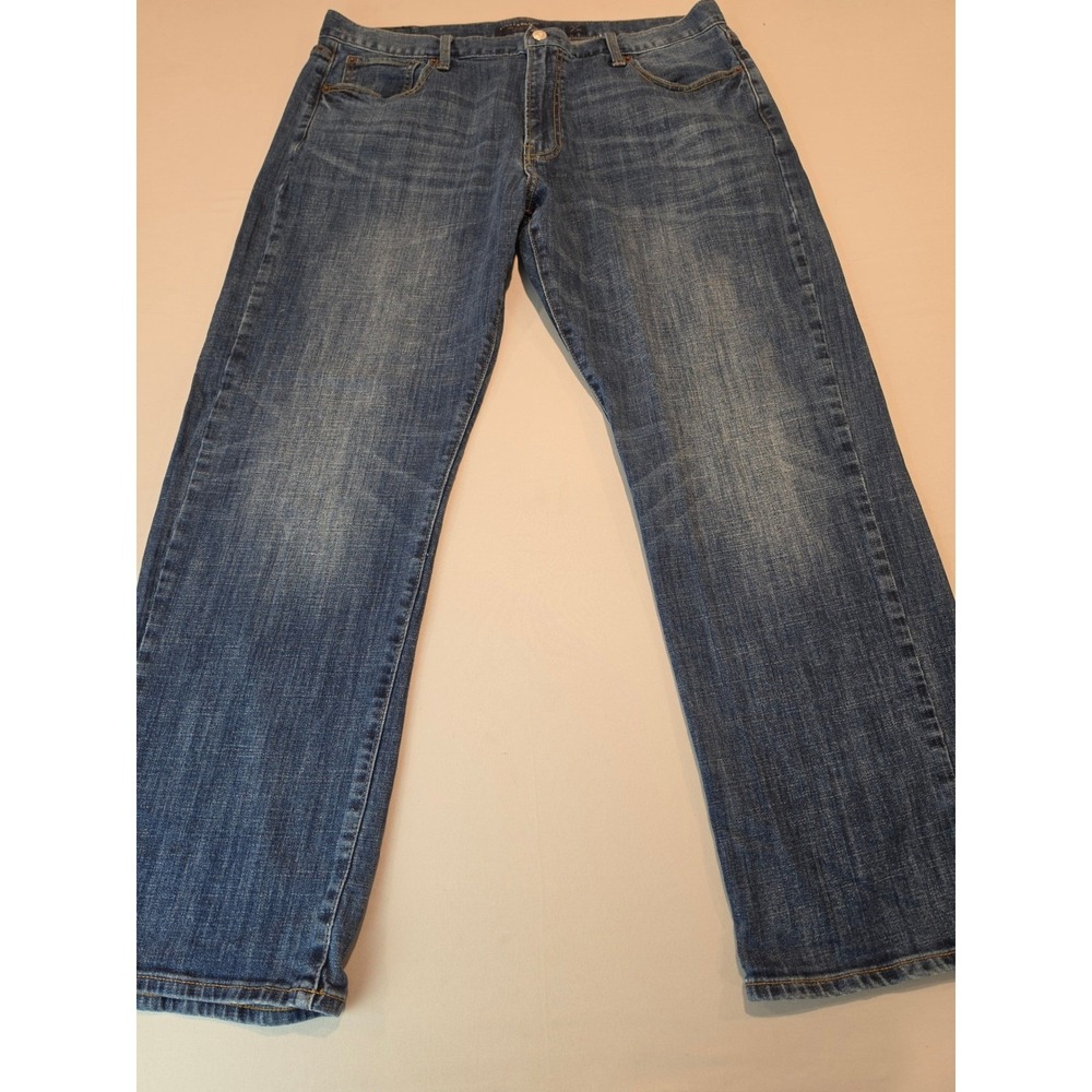 Lucky Brand 181 Relaxed Straight Leg Jeans Mens 38x30 Medium Wash Blue Denim